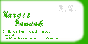 margit mondok business card